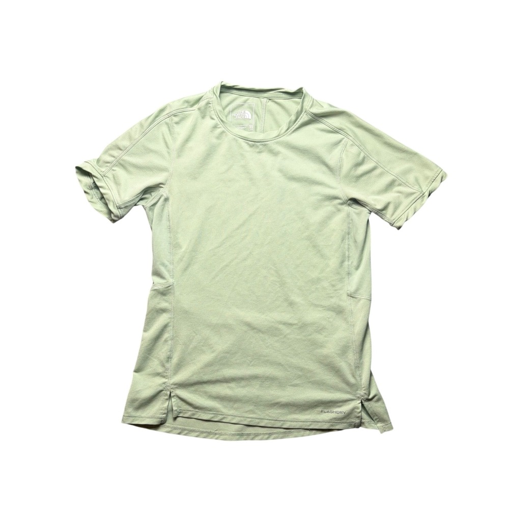 The North Face T-Shirt Womens XS Green FlashDry Athletic Short Sleeve Hiking Top